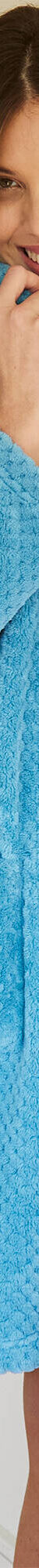 Robe de chambre maille polaire col châle - Longueur 95 cm (turquoise) Robe de chambre maille polaire col châle - Longueur 95 cm (turquoise)